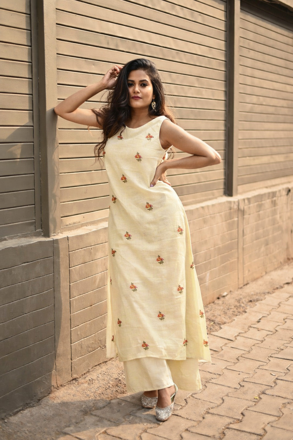 Chanderi Embroidery Fabric
