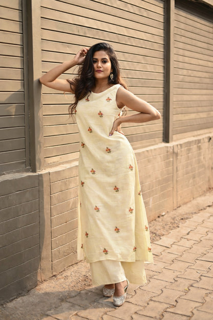 Chanderi Embroidery Fabric