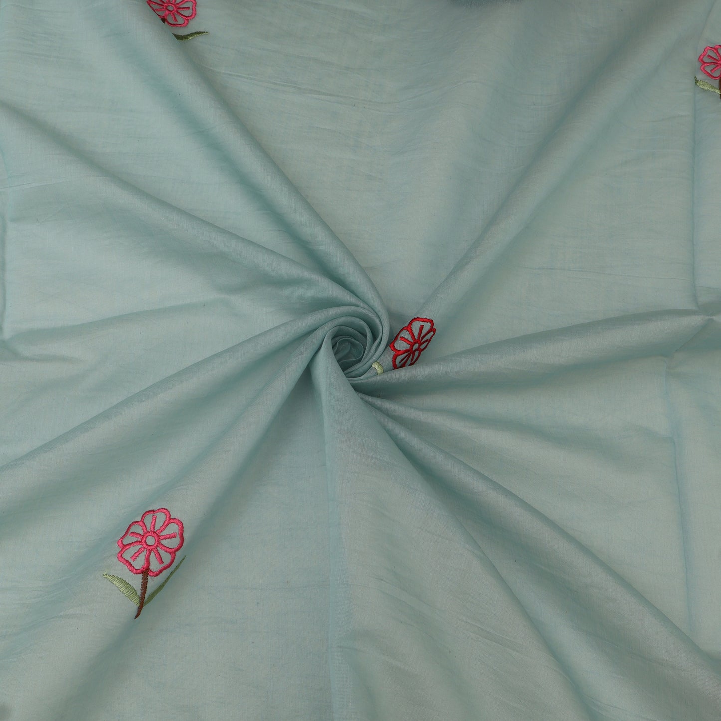 Mul Chanderi Embroidery Fabric