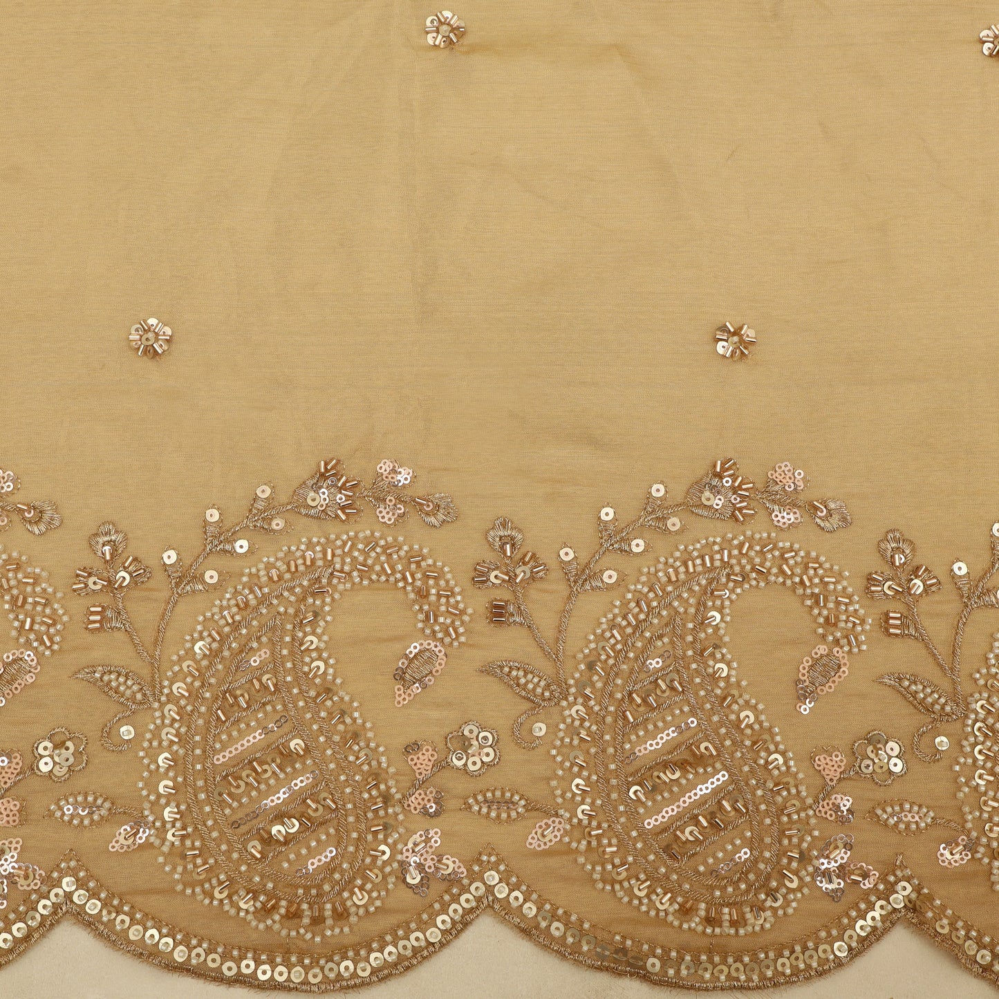Tissue Border Embroidery Fabric