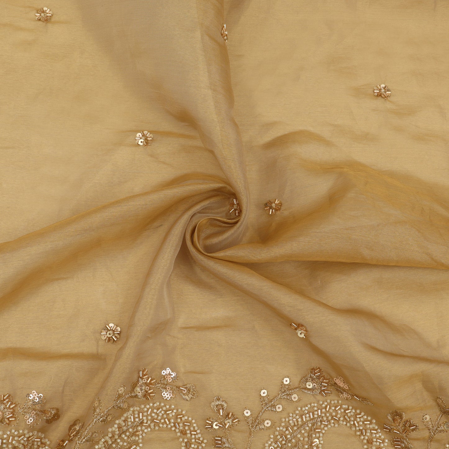 Tissue Border Embroidery Fabric
