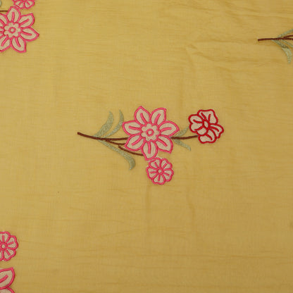 Mul Chanderi Embroidery Fabric