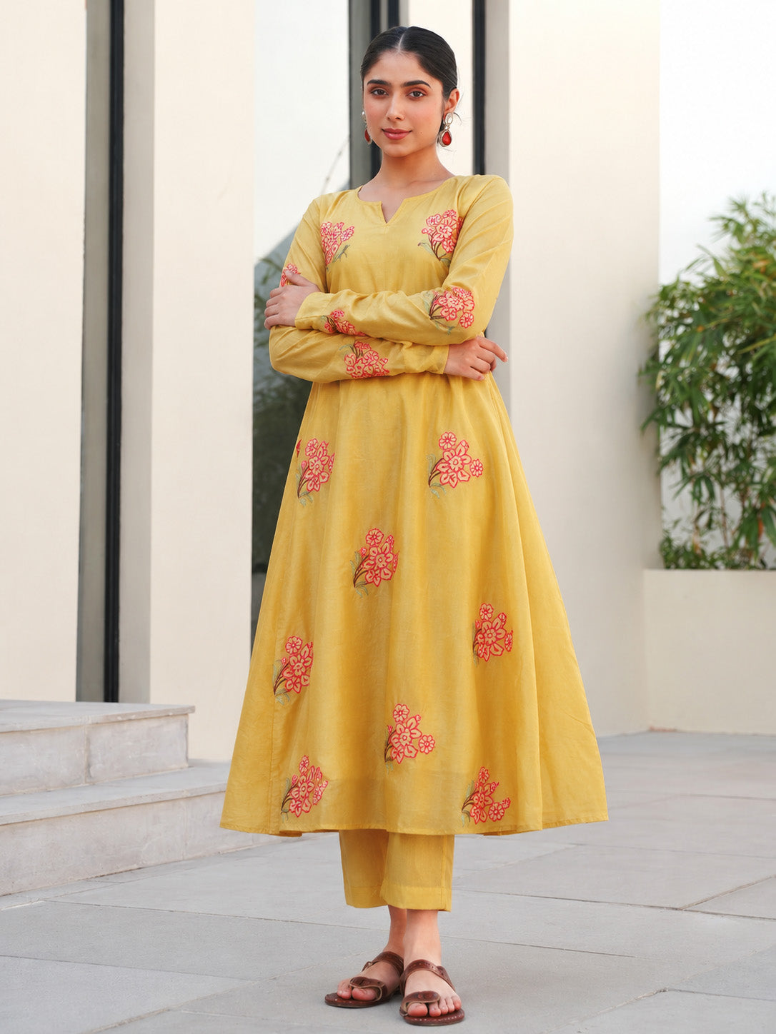 Mul Chanderi Embroidery Fabric