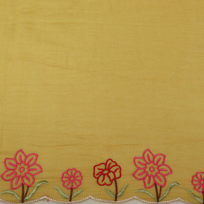 Mul Chanderi Embroidery Fabric