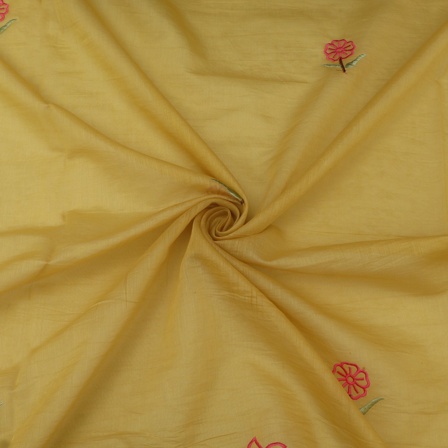 Mul Chanderi Embroidery Fabric