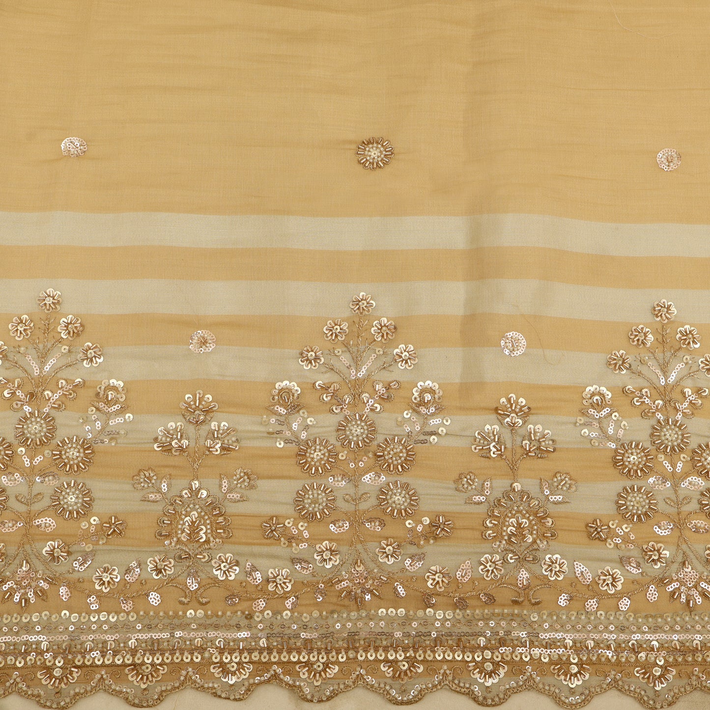 Tissue Border Embroidery Fabric
