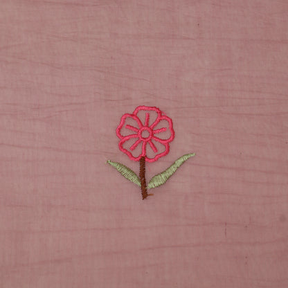 Mul Chanderi Embroidery Fabric