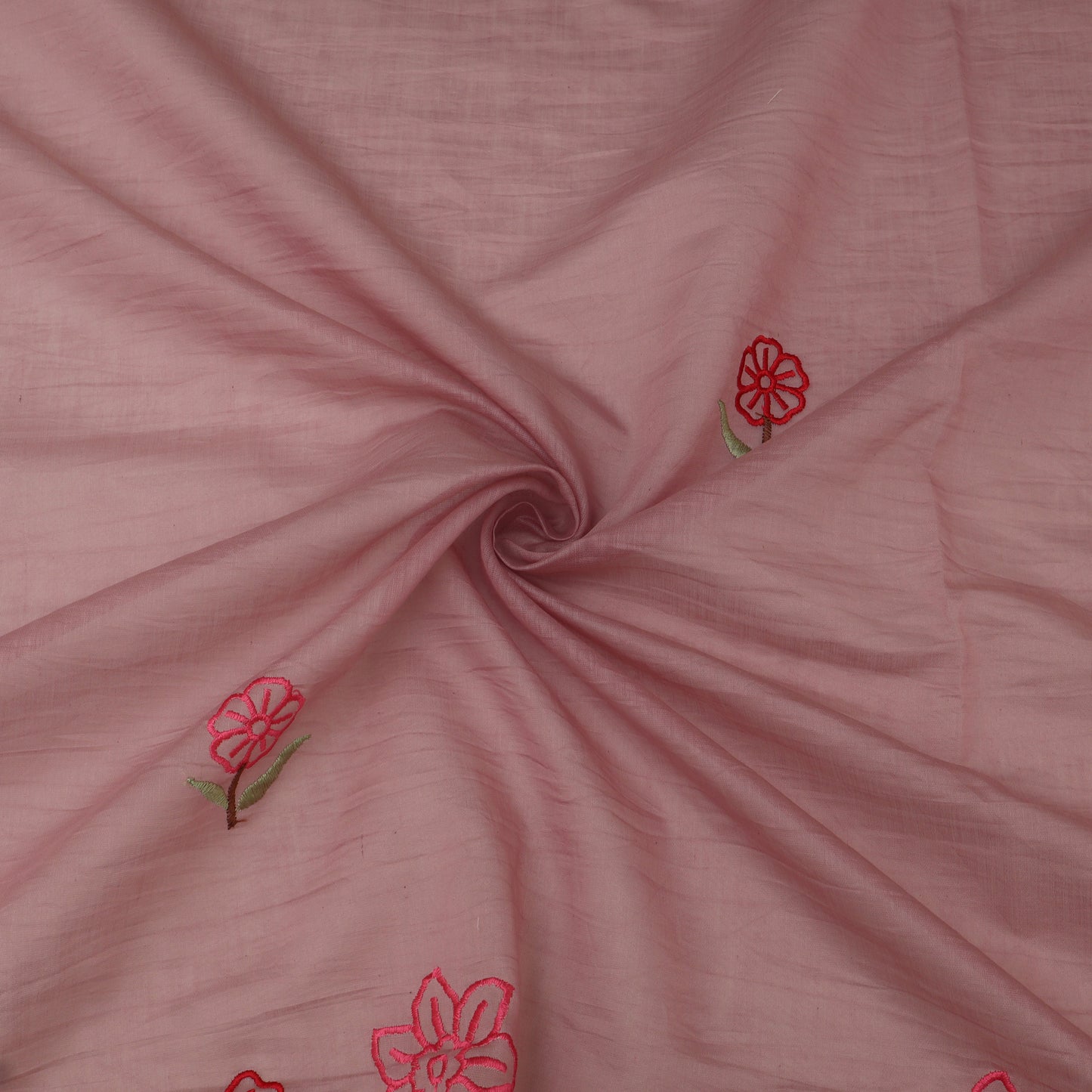 Mul Chanderi Embroidery Fabric