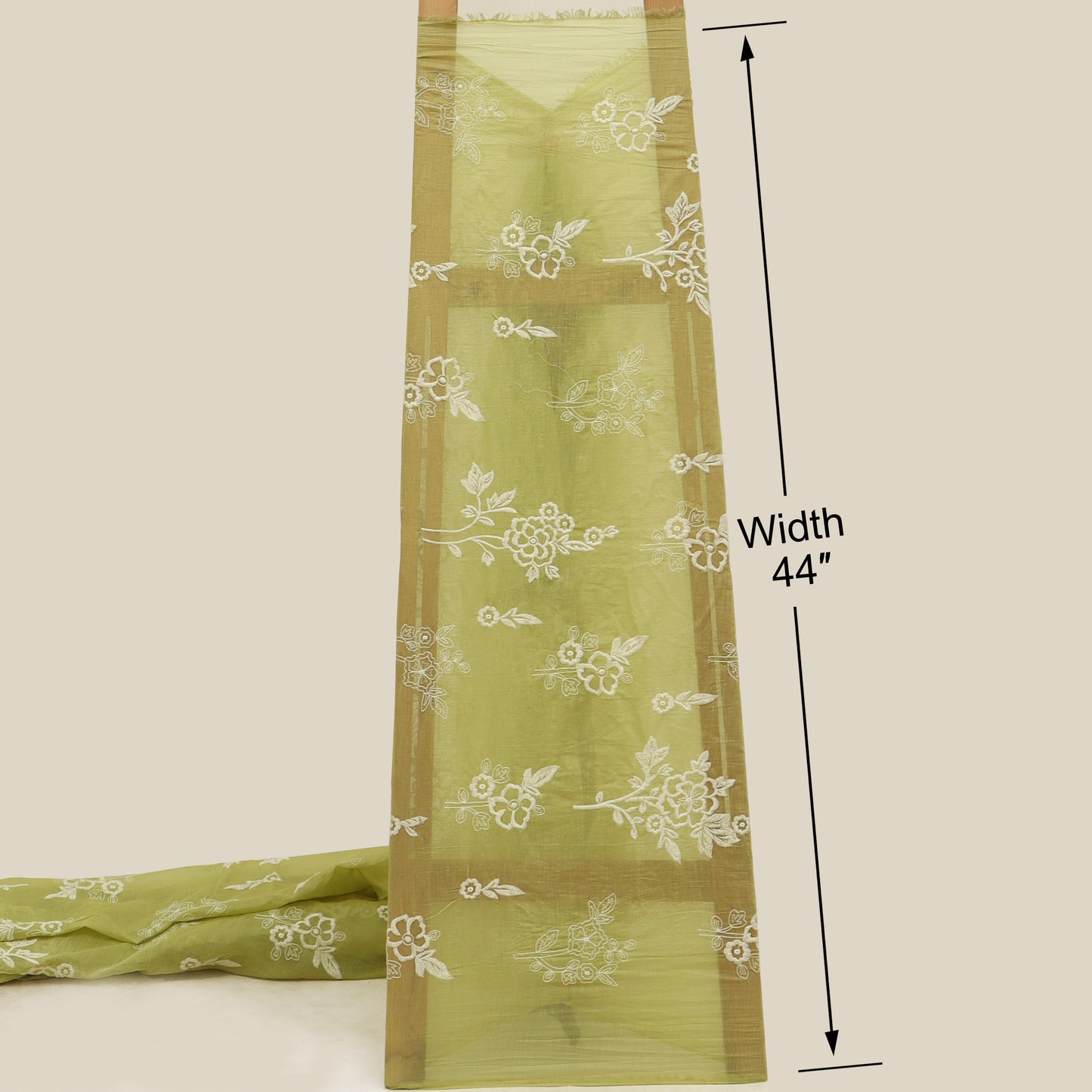Mul Chanderi Embroidery Fabric