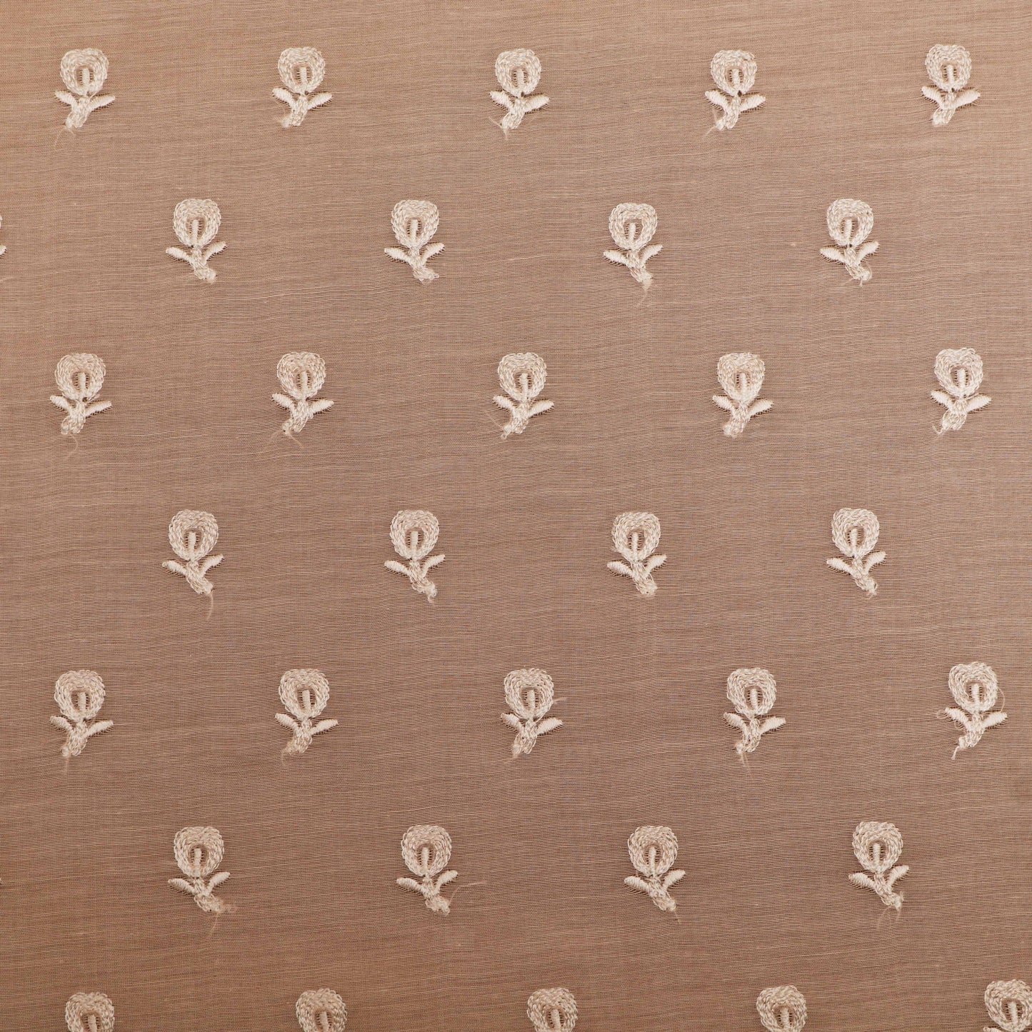 Colored Color Chanderi Embroidery Fabric