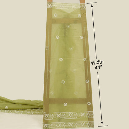 Mul Chanderi Embroidery Fabric