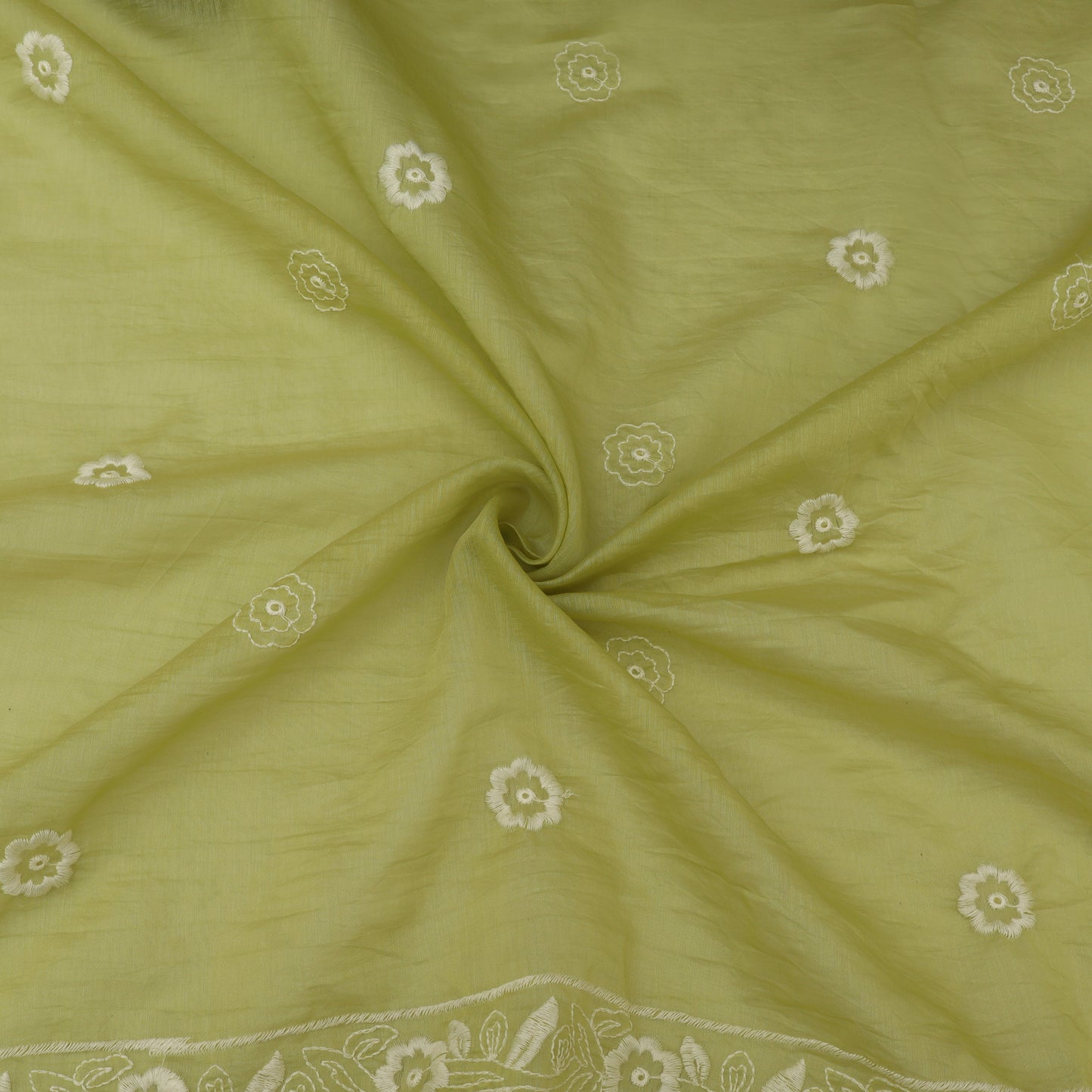 Mul Chanderi Embroidery Fabric