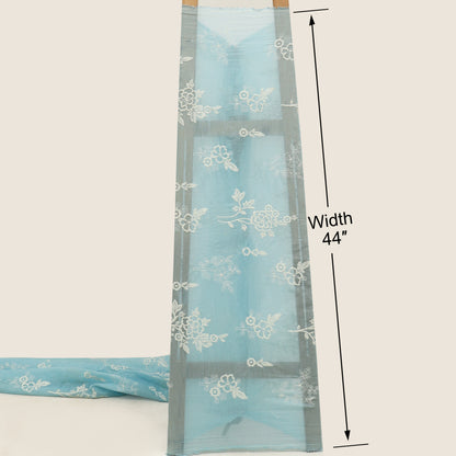 Mul Chanderi Embroidery Fabric
