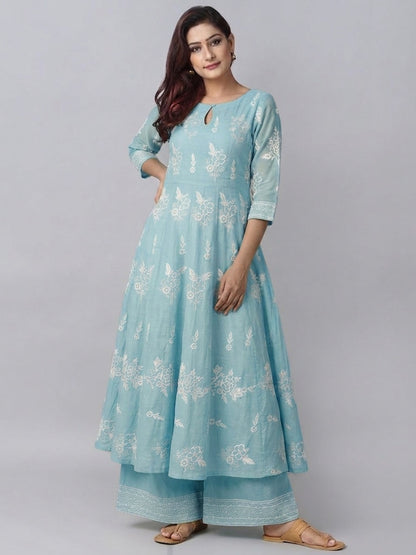 Mul Chanderi Embroidery Fabric