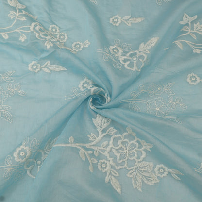 Mul Chanderi Embroidery Fabric