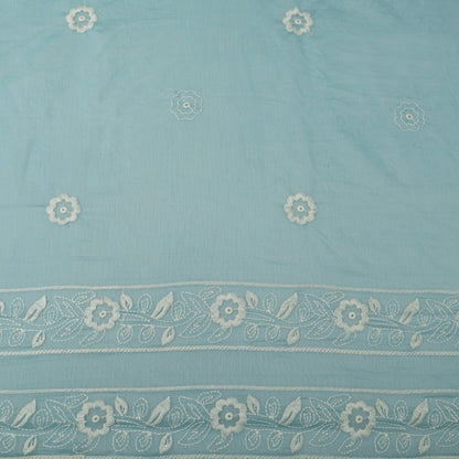 Mul Chanderi Embroidery Fabric