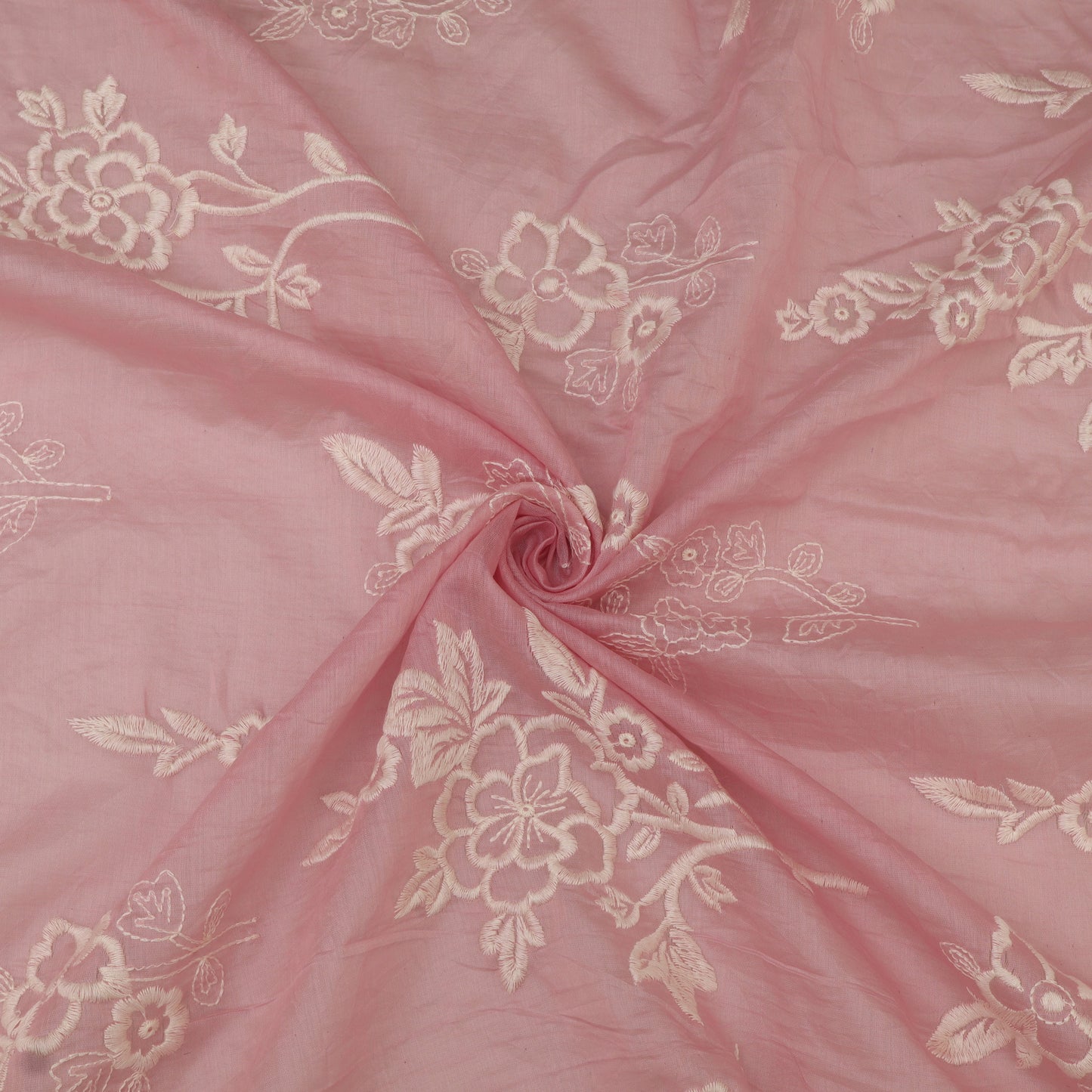 Mul Chanderi Embroidery Fabric