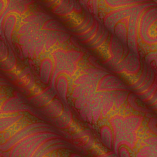 Mustard Color Tanchui Brocade Fabric