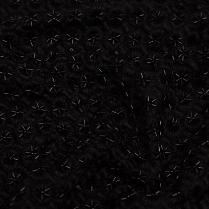 Black Color Nokia Silk Embroidery Fabric