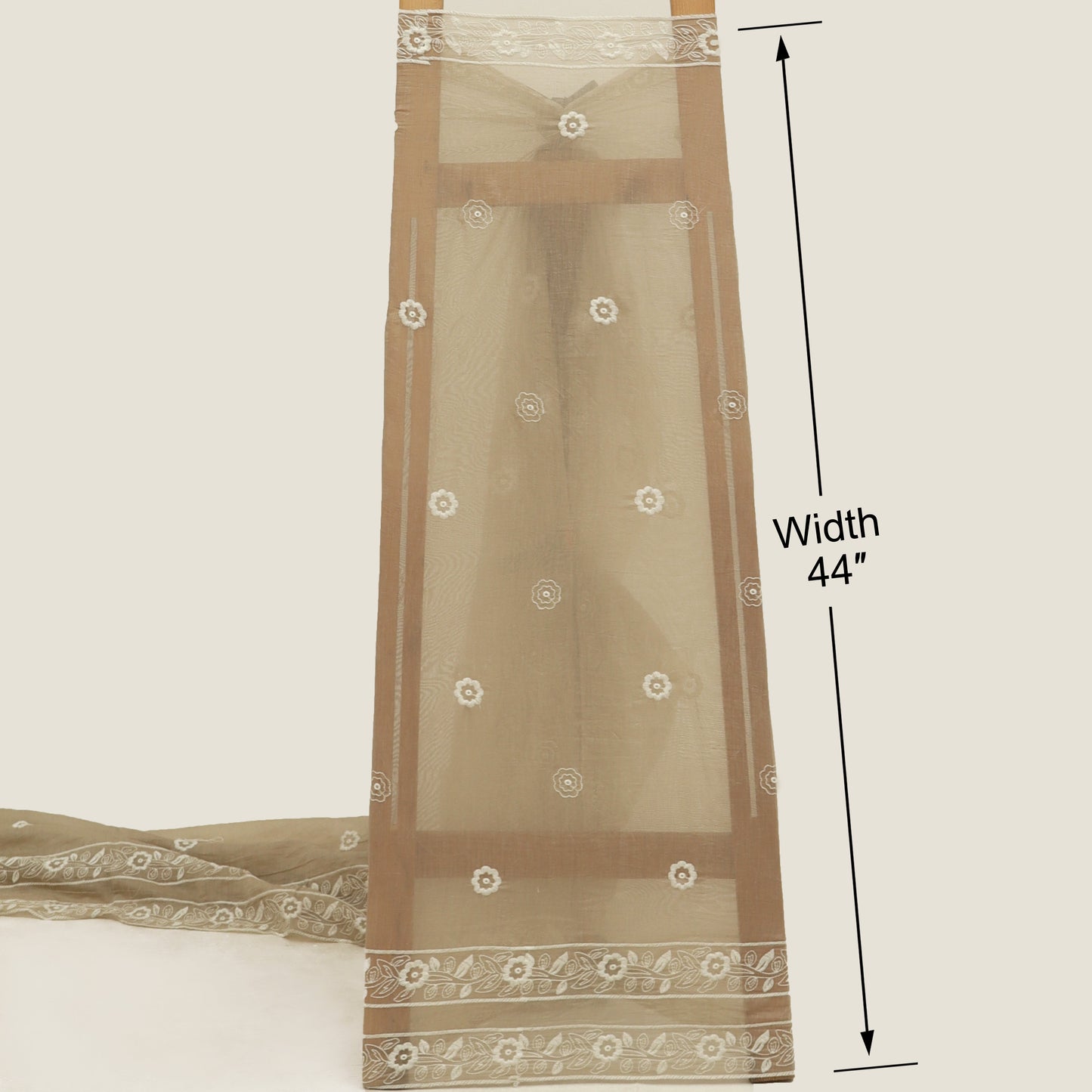 Mul Chanderi Embroidery Fabric