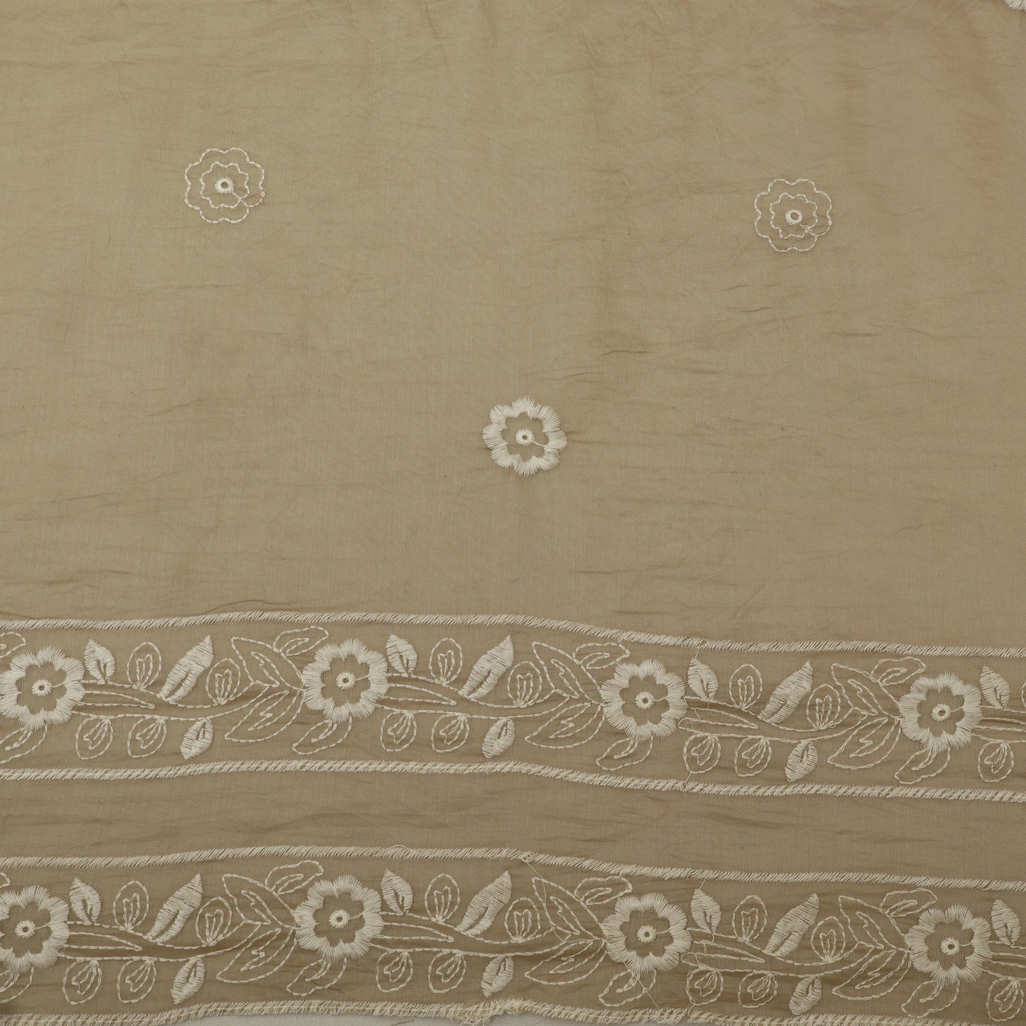 Mul Chanderi Embroidery Fabric