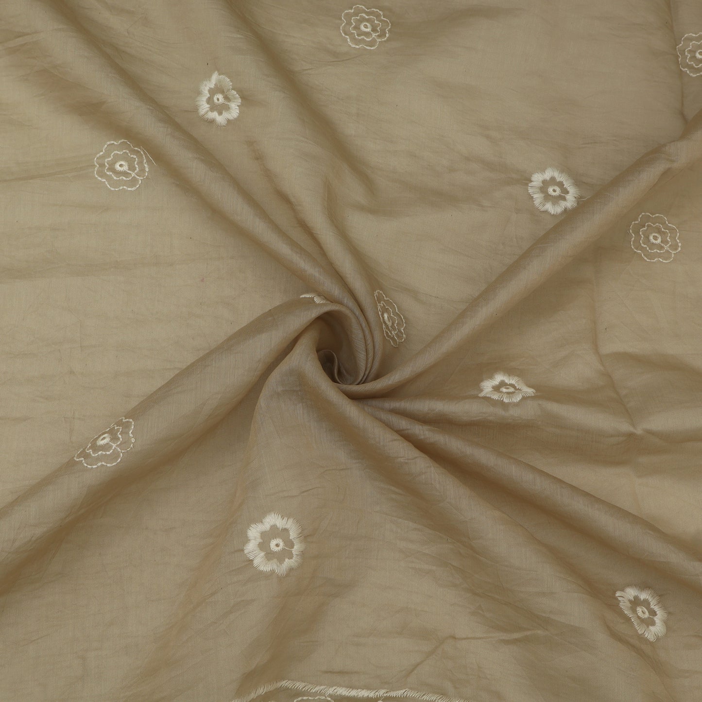 Mul Chanderi Embroidery Fabric