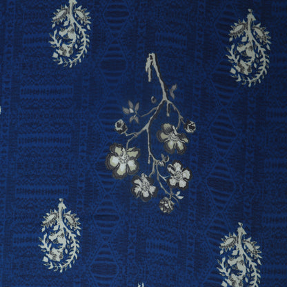 Blue Color Modal Satin Fabric