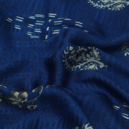 Blue Color Modal Satin Fabric