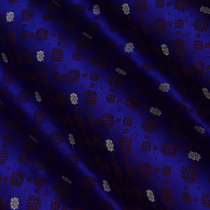 Royal Blue Color Tanchui Brocade Fabric