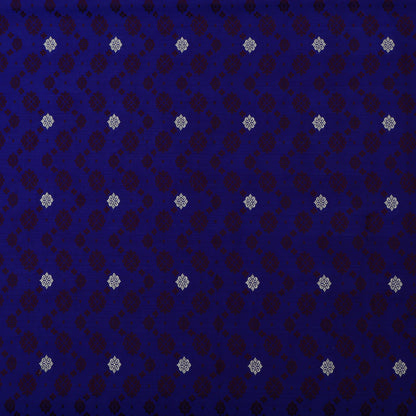 Royal Blue Color Tanchui Brocade Fabric