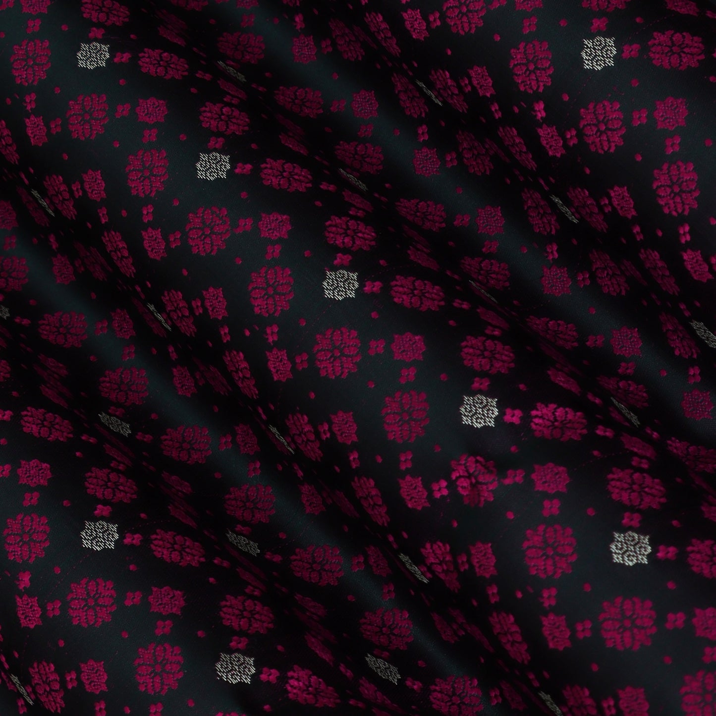 Wine Color Tanchui Brocade Fabric