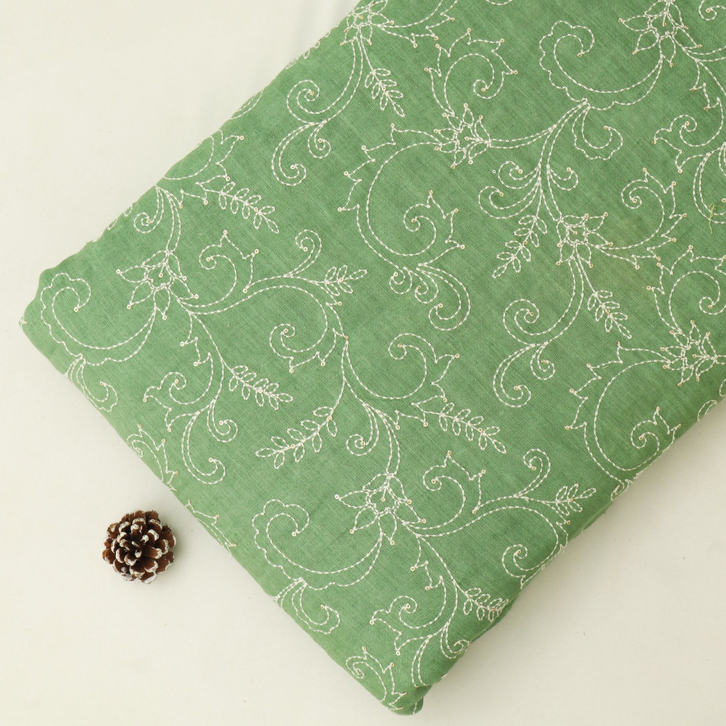 Pure Linen Embroidery Fabric