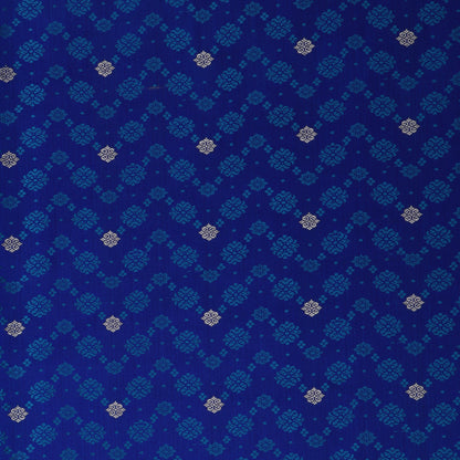 Royal Blue Color Tanchui Brocade Fabric