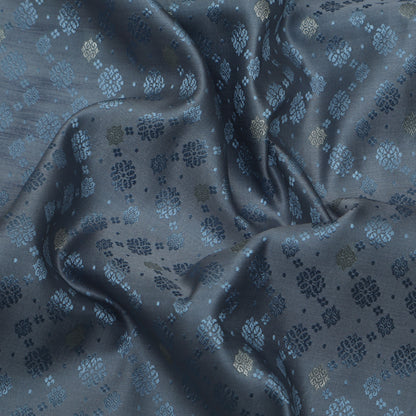 Grey Color Tanchui Brocade Fabric