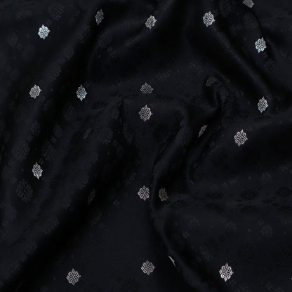 Black Color Tanchui Brocade Fabric