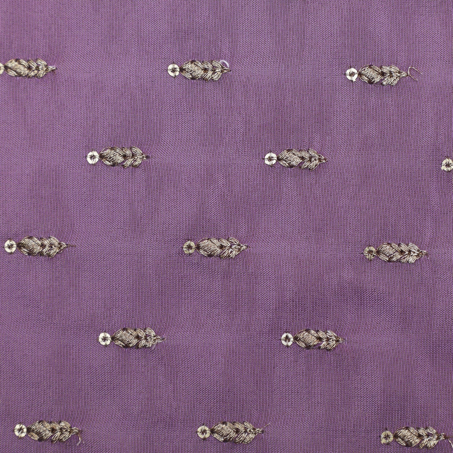 Lavender Color Tissue Booti Embroidery Fabric