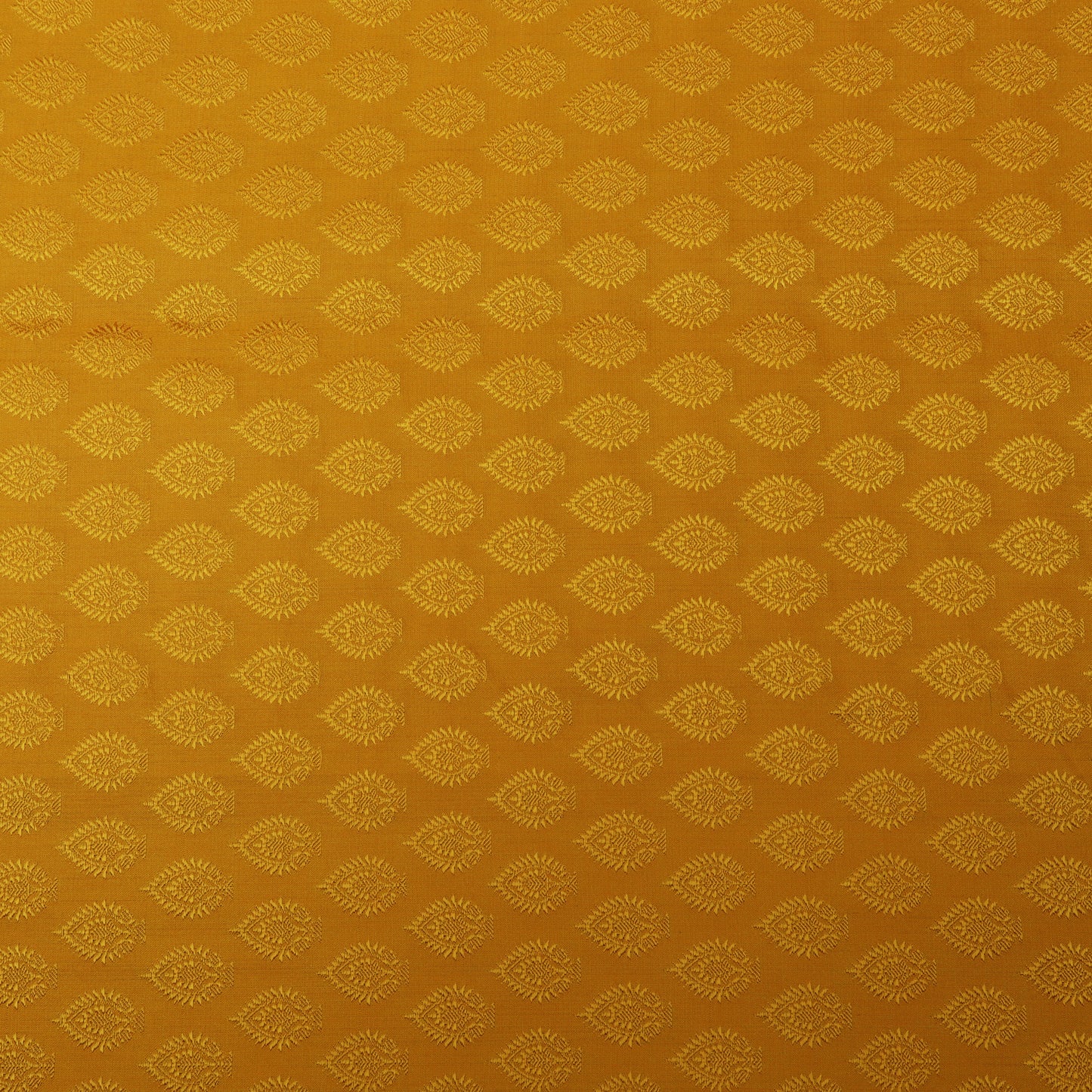 Mustard Color Tanchui Self Brocade Fabric