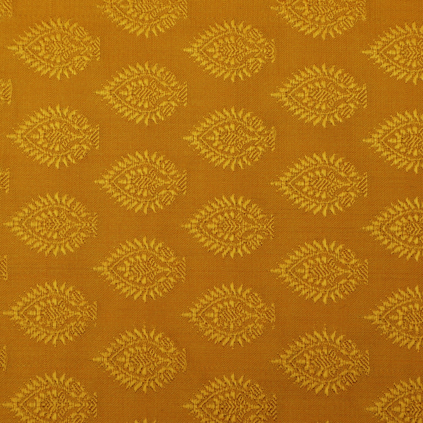 Mustard Color Tanchui Self Brocade Fabric