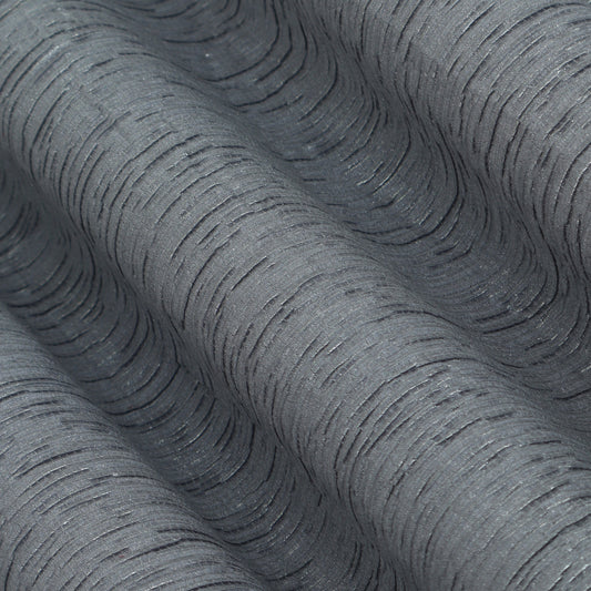 Grey Color Crush Crepe Foil Fabric