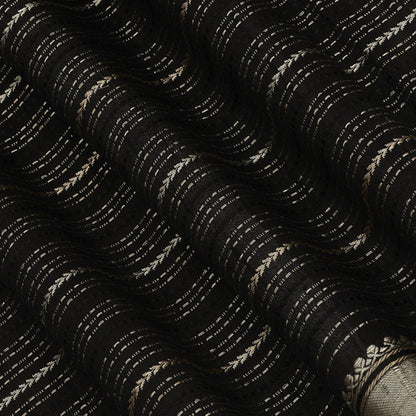 Pure Raw Silk Zari Stripe Fabric