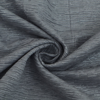 Grey Color Crush Crepe Foil Fabric