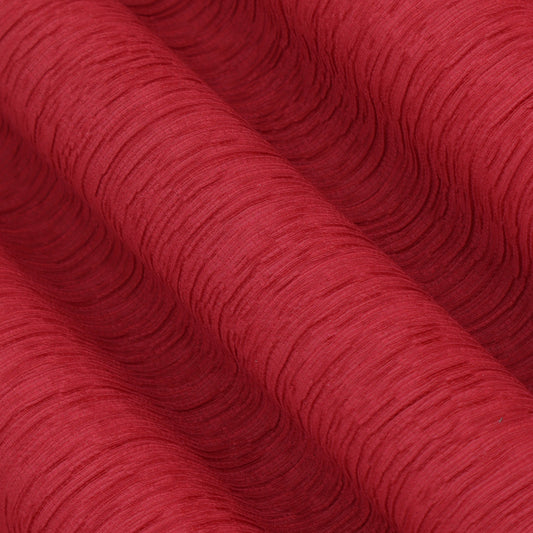 Dark Pink Color Crush Crepe Plain Fabric