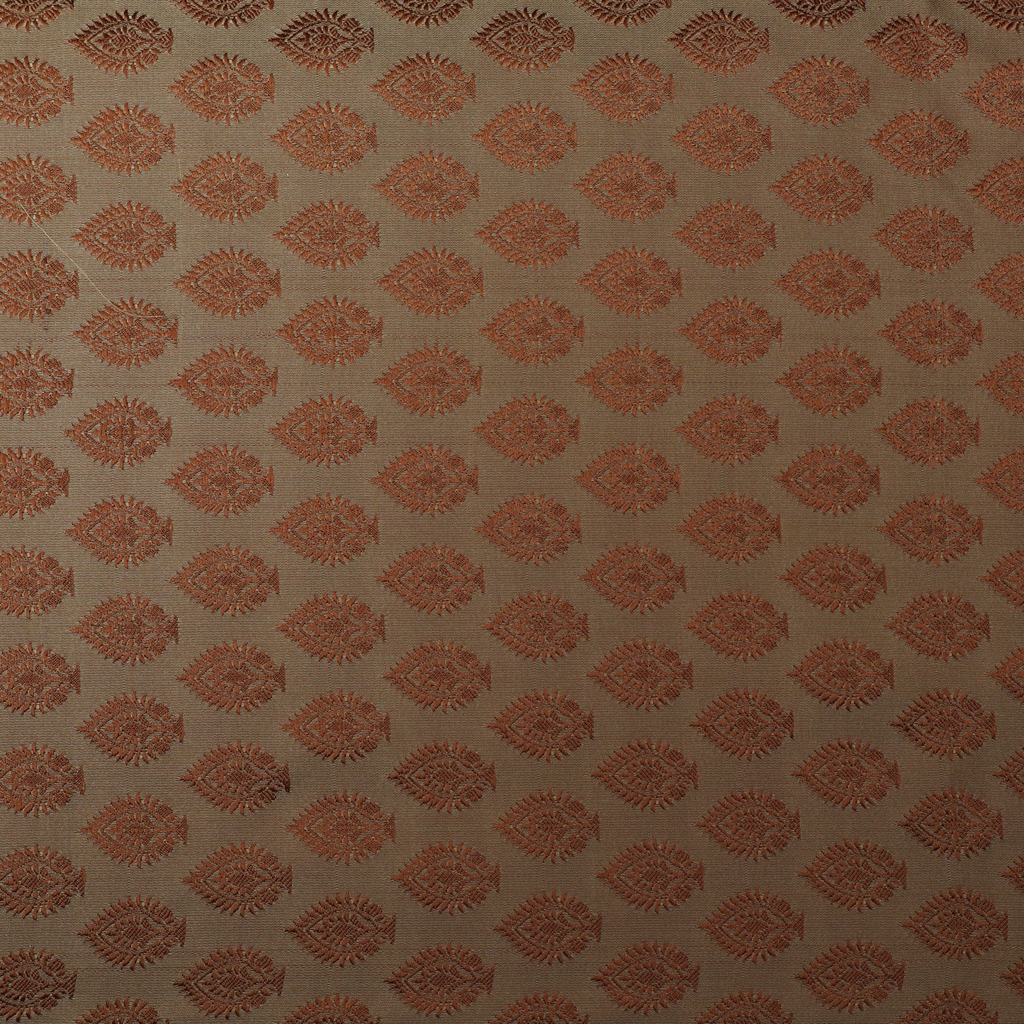 Chocolate Color Tanchui Self Brocade Fabric