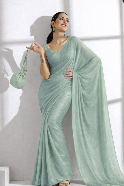 Organza Stripe Shimmer Fabric