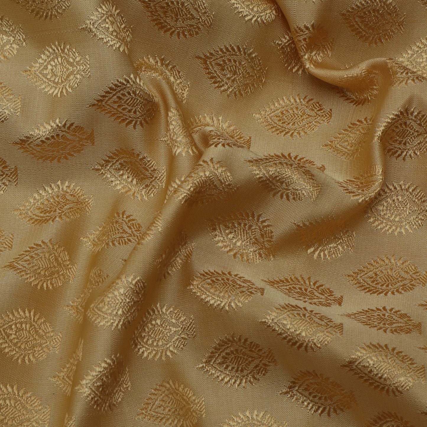 Beige Color Tanchui Self Brocade Fabric