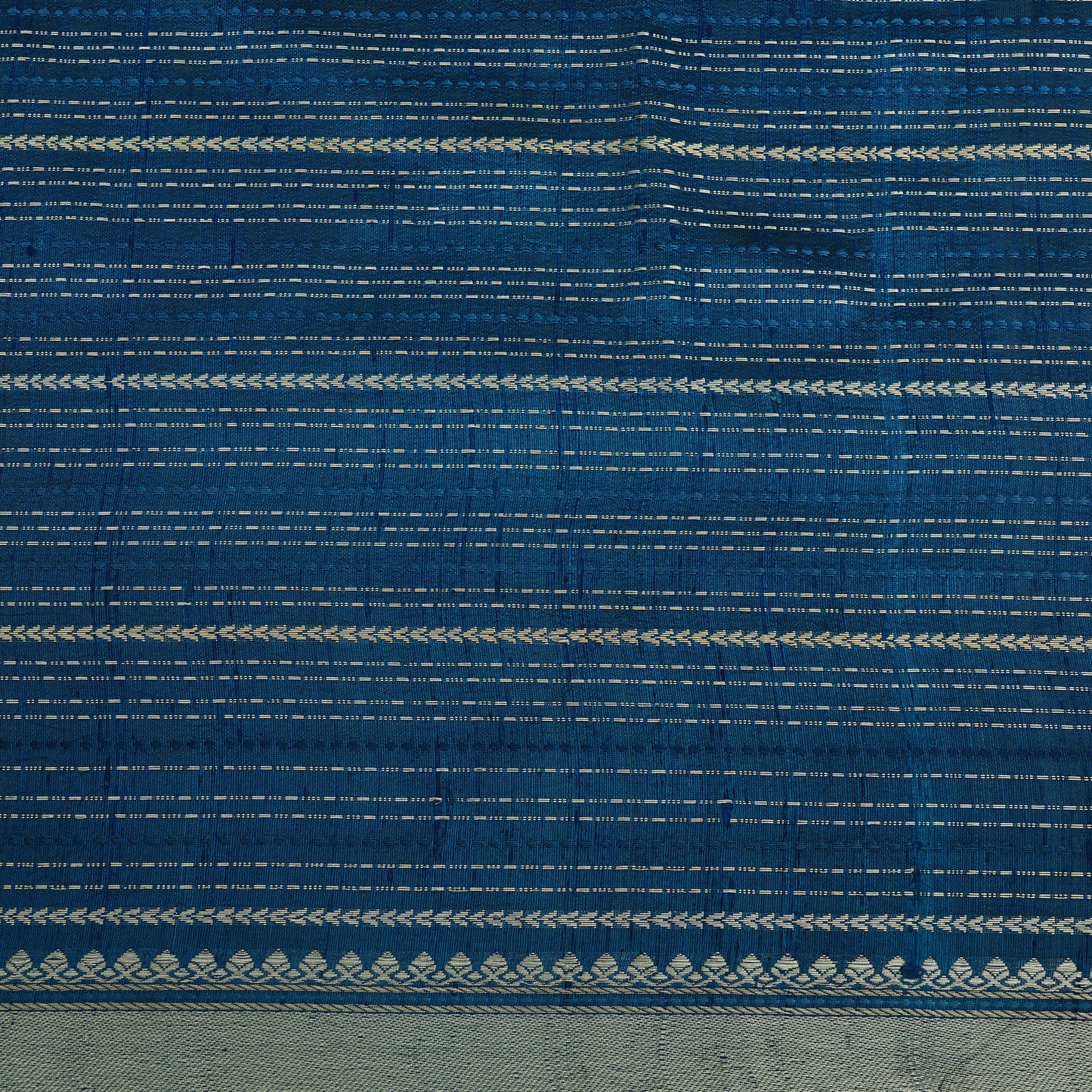 Pure Raw Silk Zari Stripe Fabric