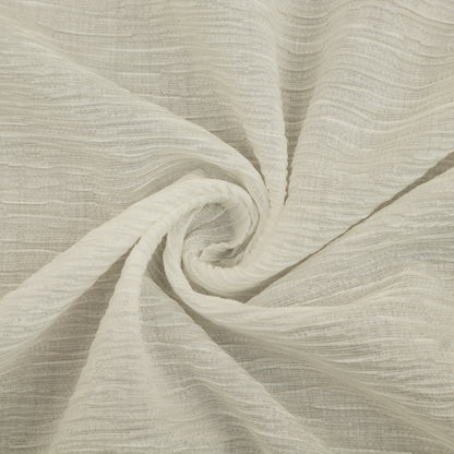 White Color Crush Crepe Plain Fabric
