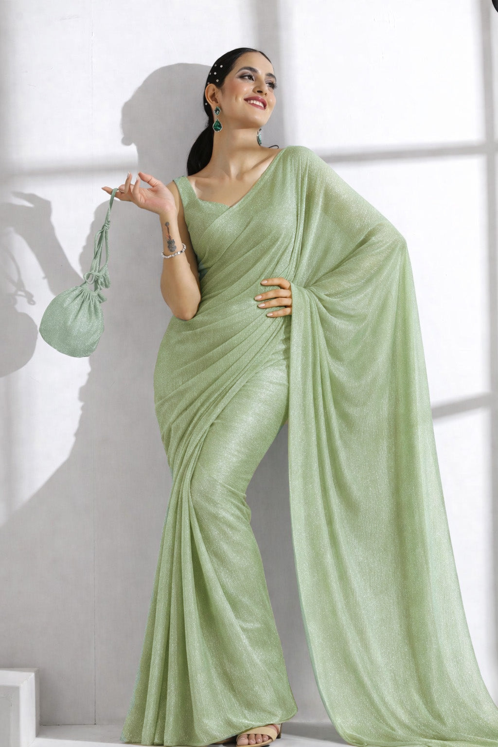 Organza Stripe Shimmer Fabric