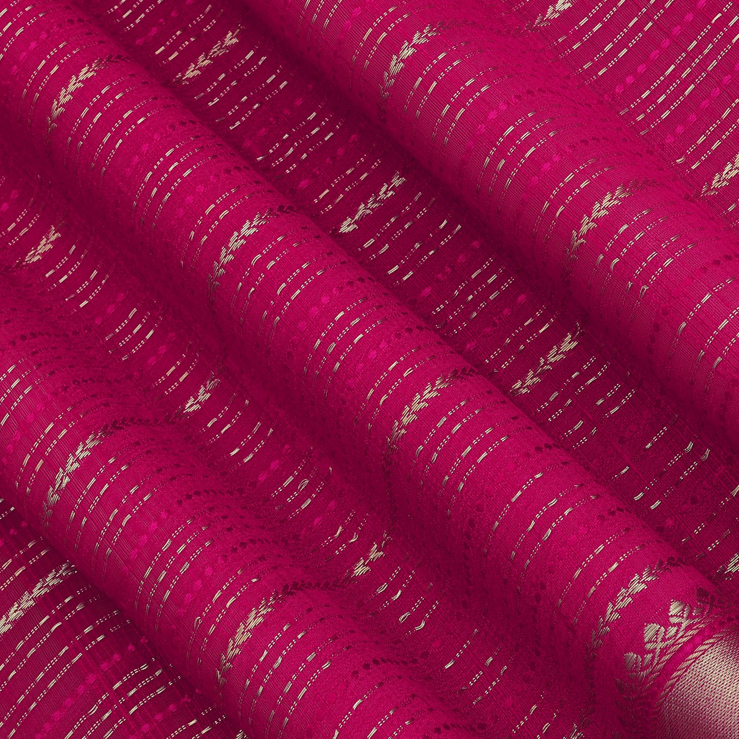 Pure Raw Silk Zari Stripe Fabric