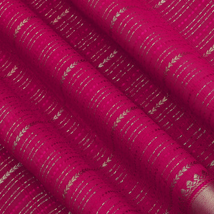 Pure Raw Silk Zari Stripe Fabric